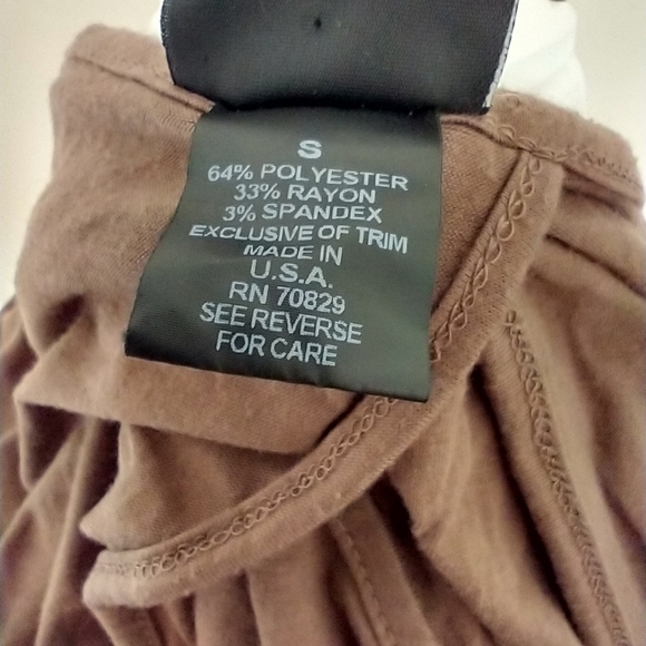 Rue21 Brownish Tan V Neck Crop Top | Size S - Picture 8 of 9